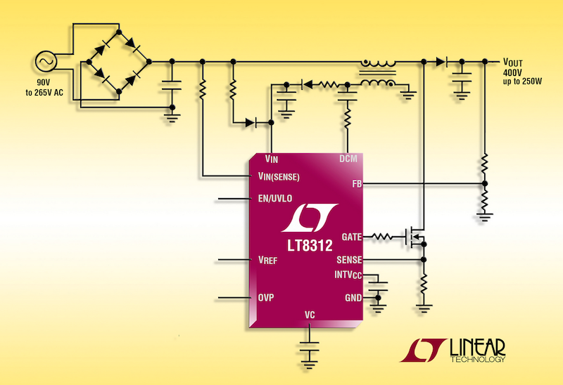 Linear's LT8312 boost controller can achieve a power factor of greater than 0.99